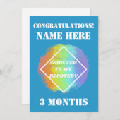 リカバリカスタマイズに使用される名前/マイルストーン シーズンカード (正面/裏面)