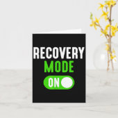 リカバリーモード オン 快復 おもしろ 怪我 ギフト カード (黄色い花)