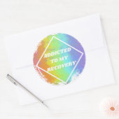 リカバリ中毒 – NA ラウンドシール (封筒)