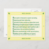 リカバリ（アクロスティック） ポストカード (正面/裏面)