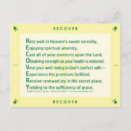 リカバリ（アクロスティック） ポストカード