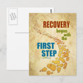 リカバリ、最初のステップ（12ステップ、リカバリ） ポストカード (正面/裏面)