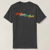 リカムベントバイクサイクリストヴィンテージレトロサイクリングリカム Tシャツ (デザイン正面)