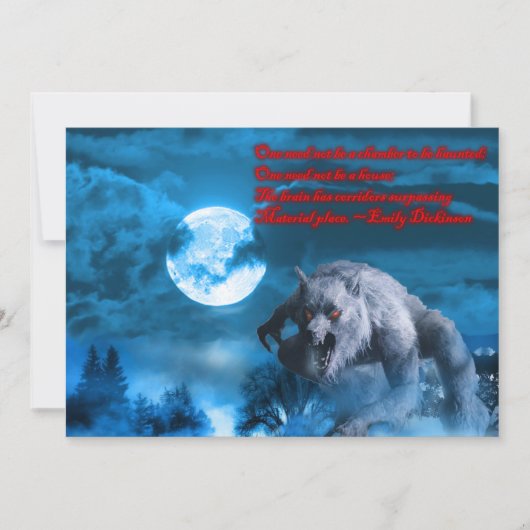 リカンハローウィンパーティの招待 招待状 (正面)