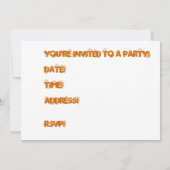 リカンハローウィンパーティの招待 招待状 (裏面)