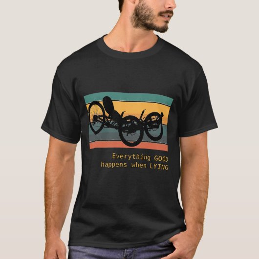 リカンベントバイクに乗ろう! Tシャツ (正面)