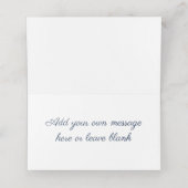 リカード 名札 - ライラックの葉 花模様 2 プレイスカード (内部開封)