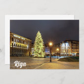 リガのクリスマスツリーとドームスクエア (正面/裏面)