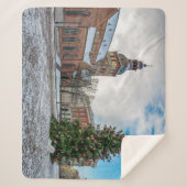 リガのクリスマスツリーとドーム広場 シェルパブランケット (正面)