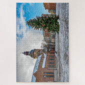 リガのクリスマスツリーとドーム広場 ジグソーパズル (縦)