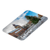 リガのクリスマスツリーとドーム広場 マグネット (左側)