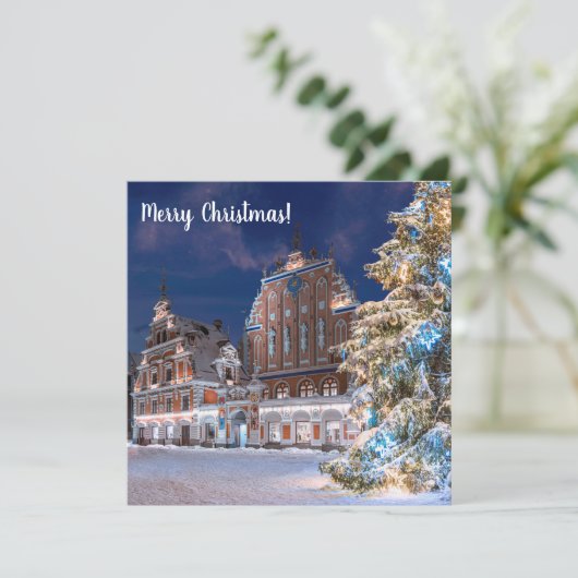 リガのクリスマスツリーとブラックヘッズハウス (スタンド正面)