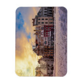 リガの夕暮れ通り マグネット (縦)