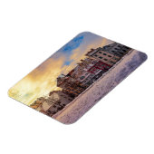 リガの夕暮れ通り マグネット (左側)