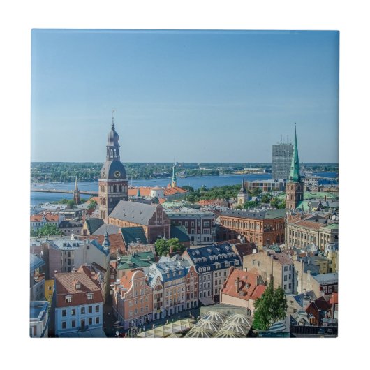 リガシティセンターの上からの眺め タイル (正面)