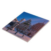 リガタウンホールスクエア冬セラミックタイル タイル (側面)