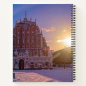 リガタウンホールスクエア冬 ノートブック (裏面)