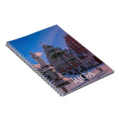 リガタウンホールスクエアin winter notebook ノートブック (右側)