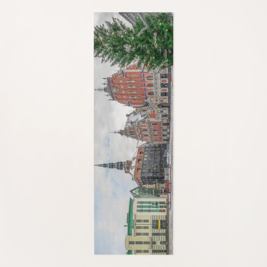 リガラトビアのクリスマス ヨガマット (正面)