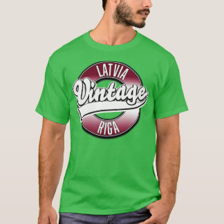 リガラトビアヴィンテージロゴ Tシャツ