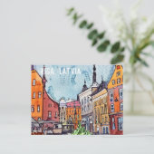 リガラトヴィアタウンスクエア ポストカード (スタンド正面)