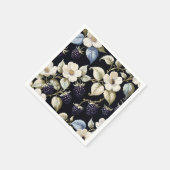 リガル・エレガンス・ブラックベリー＆ブルームス スタンダードカクテルナプキン (角)