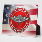 リガーアーミー退役軍人 フォトプラーク (側面)