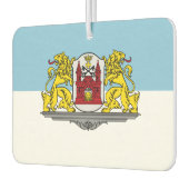 リガ国旗、ラトビアよだれかけ カーエアーフレッシュナー (左)