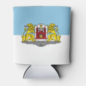 リガ国旗、ラトビアクーラーボックス 缶クーラー (正面)