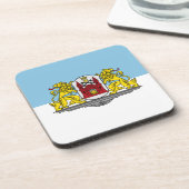 リガ国旗、ラトビアドリンクコースター コースター (左側)