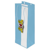 リガ国旗、ラトビアワイン抱き枕 ワインギフトバッグ (裏面アングル)