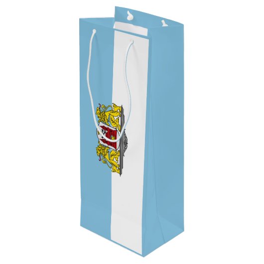 リガ国旗、ラトビアワイン抱き枕 ワインギフトバッグ (裏面アングル)