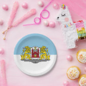 リガ国旗、ラトビア紙プレート ペーパープレート (パーティー)