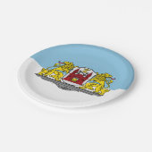 リガ国旗、ラトビア紙プレート ペーパープレート (アングル)