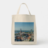 リガ市街地の上空からの眺め トートバッグ (裏面)