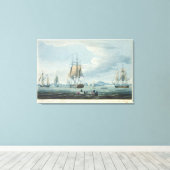 リガ湾のプロメテウスとメルポメネ キャンバスプリント (インサイチュ (ウッドフロア))