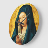 リガ祈りの言葉ヴァージン ラージ壁時計 (傾斜)