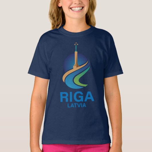 リガ ラトビア Tシャツ (正面)