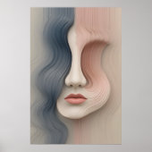 リキッドアイデンティティーポスター抽象芸術ウォールアート ポスター (正面)