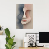 リキッドアイデンティティーポスター抽象芸術ウォールアート ポスター (ホームオフィス)