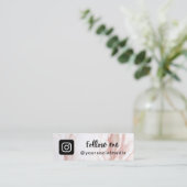 リキッドクリーム大理石シックInstagram後を追 QRコード スキニー名刺 (スタンド正面)