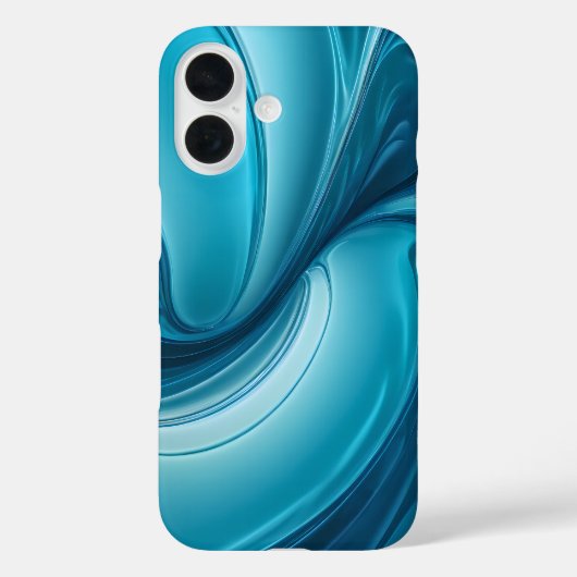 リキッドブルーエナジー - 抽象的なフローデザイン Case-Mate iPhoneケース (裏面)