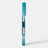 リキッドブルーエナジー - 抽象的なフローデザイン Case-Mate iPhoneケース (裏面 / 右)