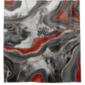 リキッドマーブルアゲートグリッターグラム#13フェイクグリッター シャワーカーテン (正面)