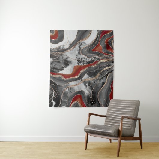 リキッドマーブルアゲートグリッターグラム#13フェイクグリッター タペストリー (インサイチュ)