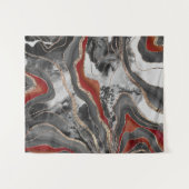 リキッドマーブルアゲートグリッターグラム#13フェイクグリッター タペストリー (正面(横))