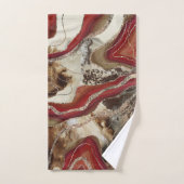 リキッドマーブルアゲートグリッターグラム#2 バスタオルセット (ハンドタオル)