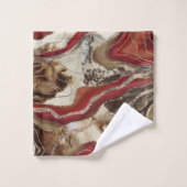 リキッドマーブルアゲートグリッターグラム#2 バスタオルセット (ウォッシュタオル)