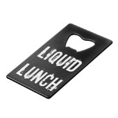 リキッドランチおもしろいクレジットカードボトルオープナー クレジットカード栓抜き (正面アングル)