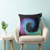 リキッドレインボーウェーブ装飾用クッション クッション (椅子)
